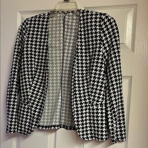 Houndstooth Black and White Women's Jacket